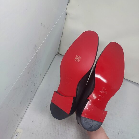 Christian Louboutin Black Leather Derby Shoes main image 10